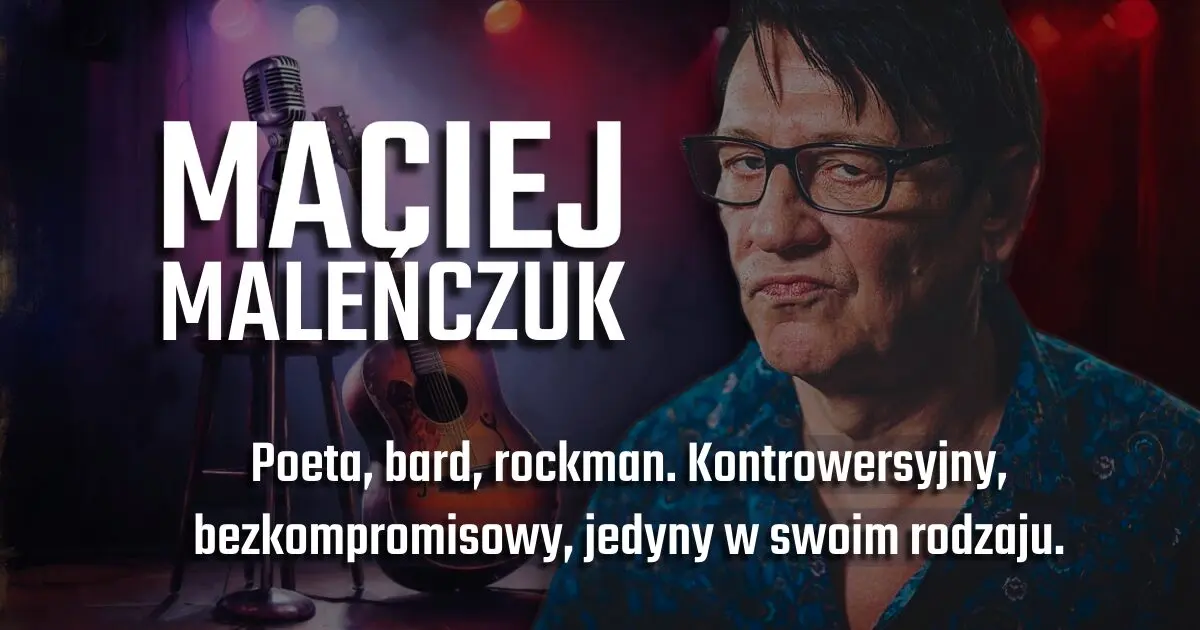 Maciej Maleńczuk na banerze urodzinowym w blogu Moje Quo Vadis - mojequovadis.pl | ppiotrr.pl