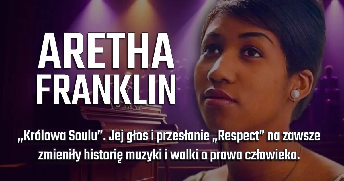 Aretha Franklin na banerze wspomnieniowym w blogu Moje Quo Vadis - mojequovadis.pl | ppiotrr.pl