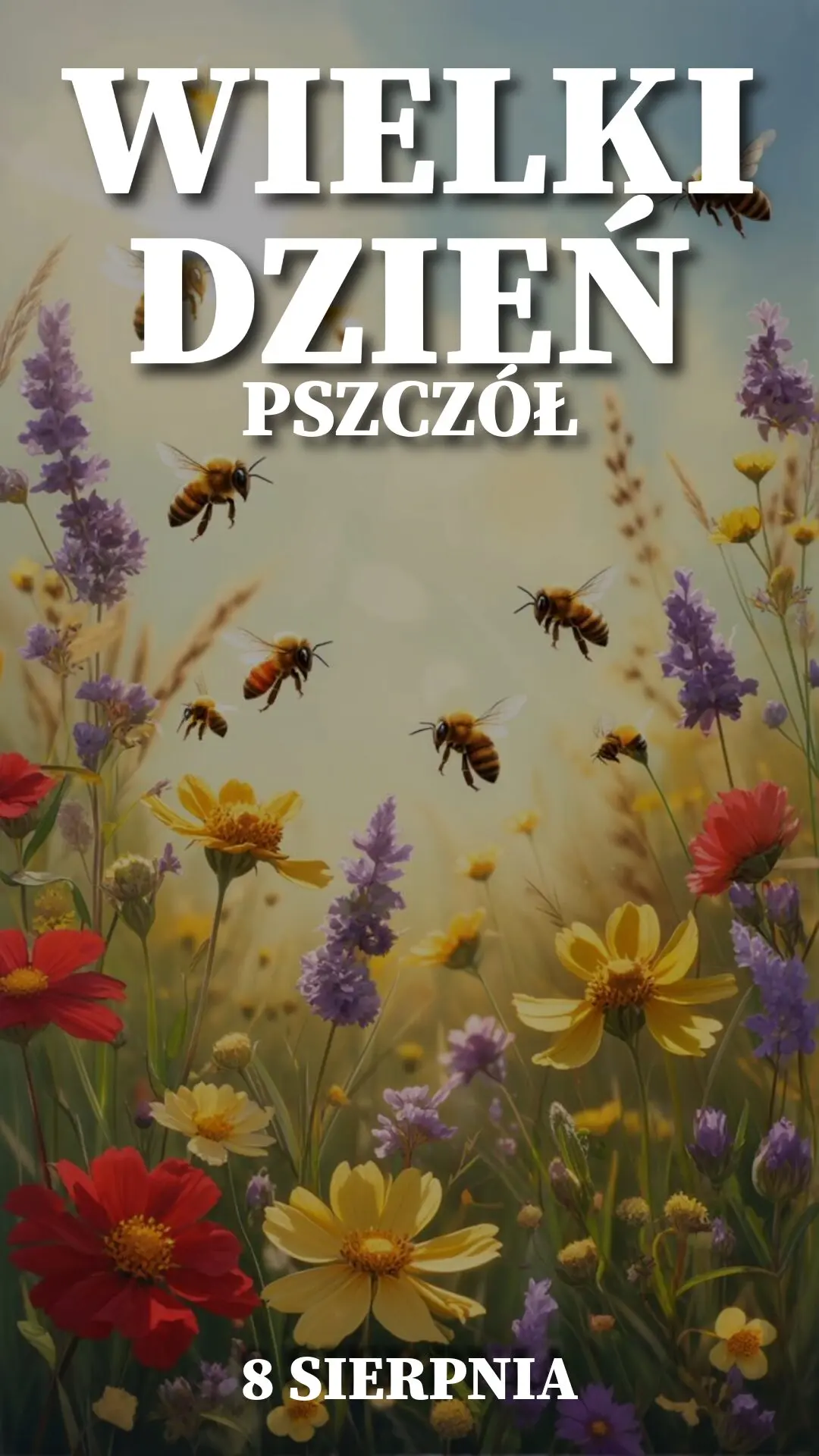 Ilustracja na wspomnienie o obchodach 8 sierpnia Wielkiego Dnia Pszczół w blogu Moje Quo Vadis - mojequovadis.pl | PpiotrR.pl