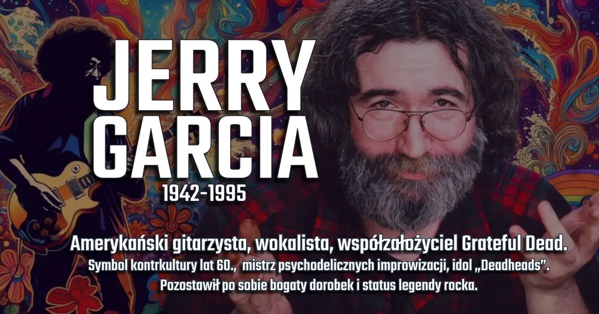 Jerry Garcia na banerze wspomnieniowym w blogu Moje Quo Vadis - mojequovadis.pl | ppiotrr.pl