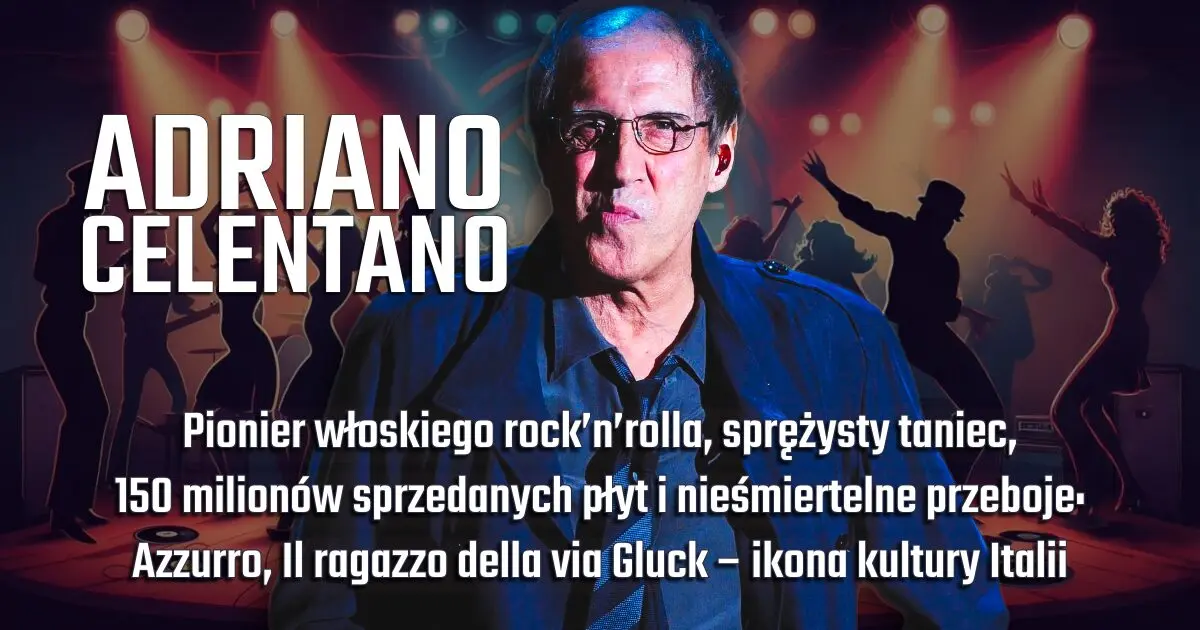 Adriano Celentano na banerze urodzinowym w blogu Moje Quo Vadis - mojequovadis.pl | ppiotrr.pl