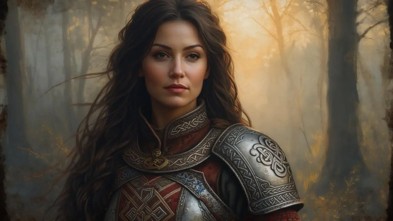 Mieczysława - ilustracja kobiety mogącej być emanacją wyglądu osoby o takim imieniu