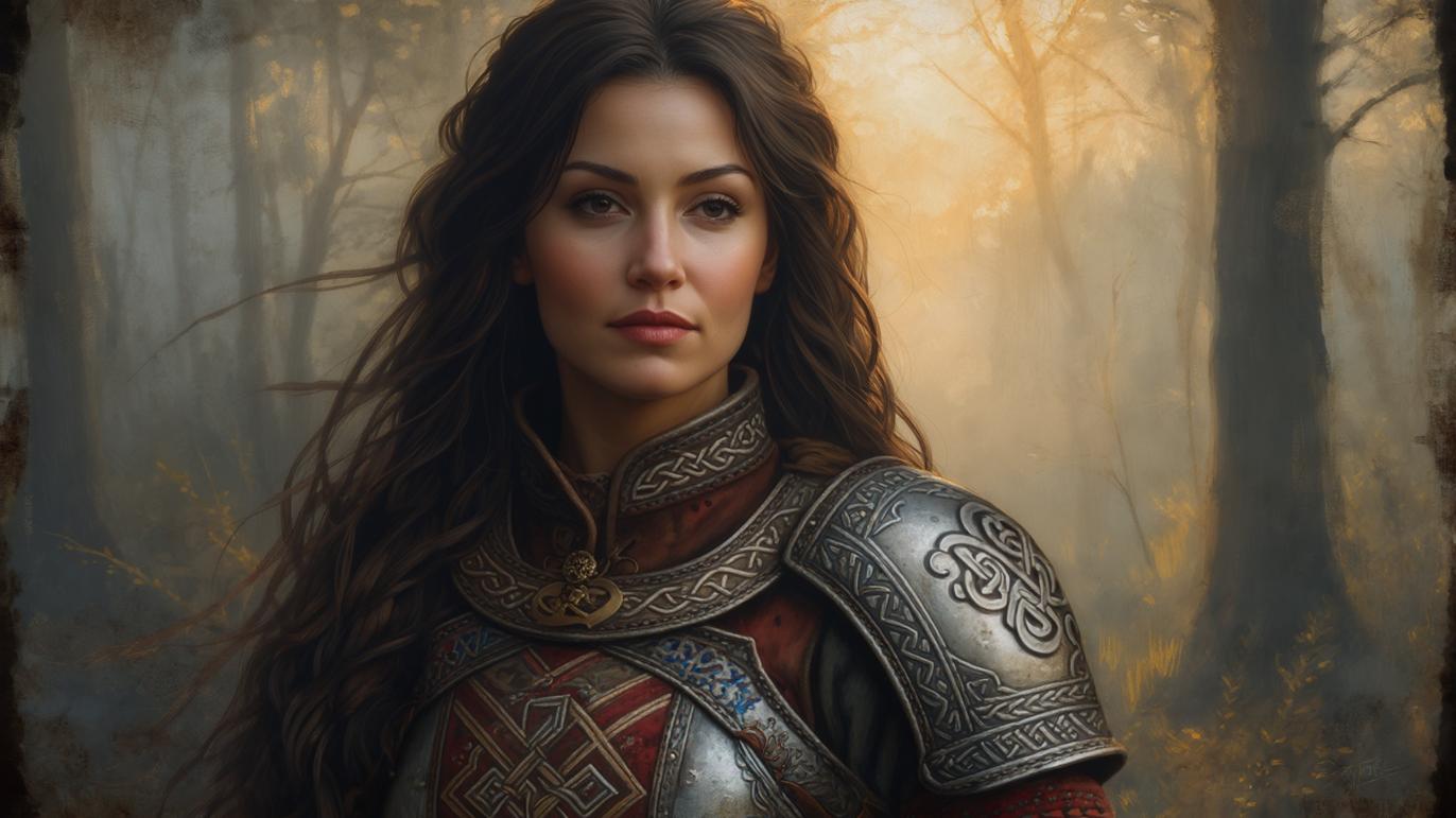 Mieczysława - ilustracja kobiety mogącej być emanacją wyglądu osoby o takim imieniu