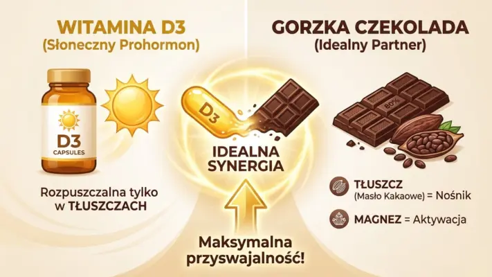 15 stycznia 18 Witamina D3 plus GORZKA CZEKOLADA