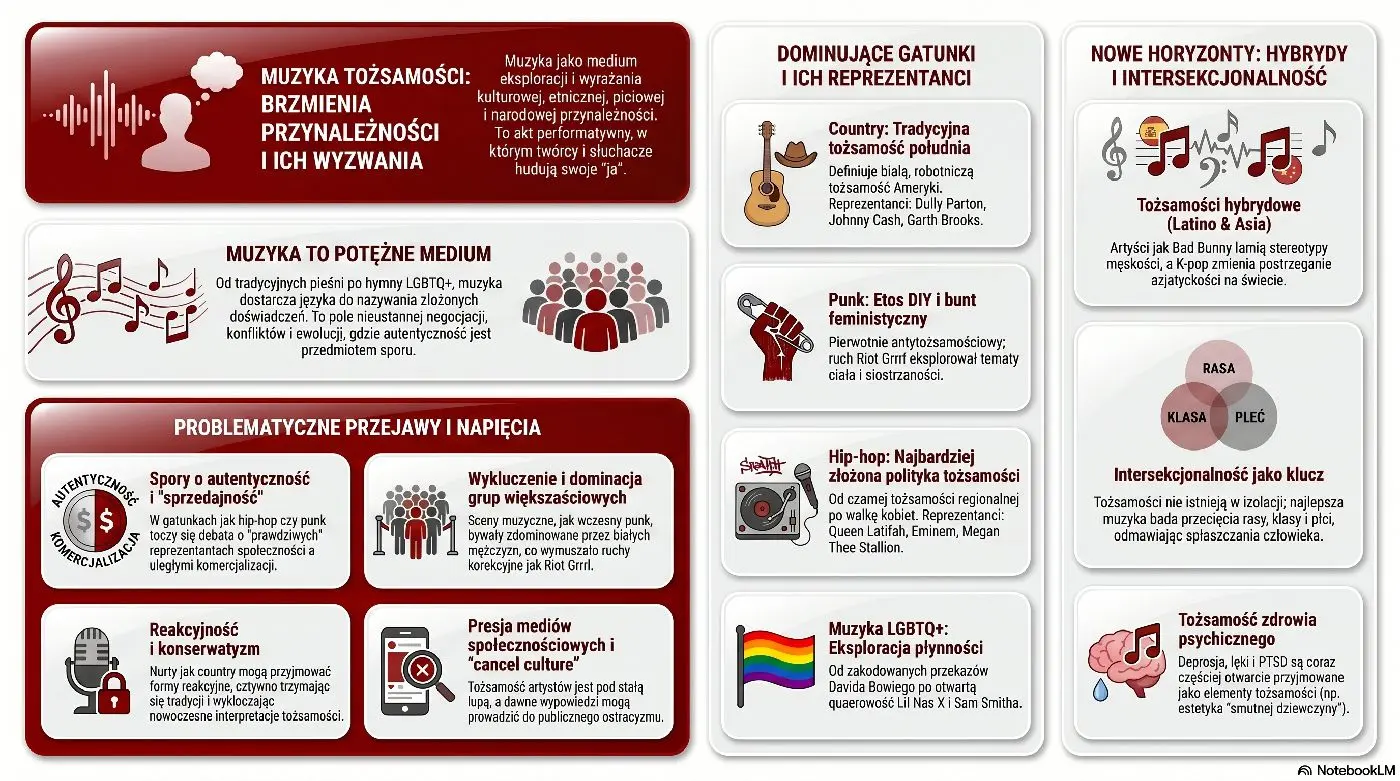 Identity - infografika o muzyce tożsamości