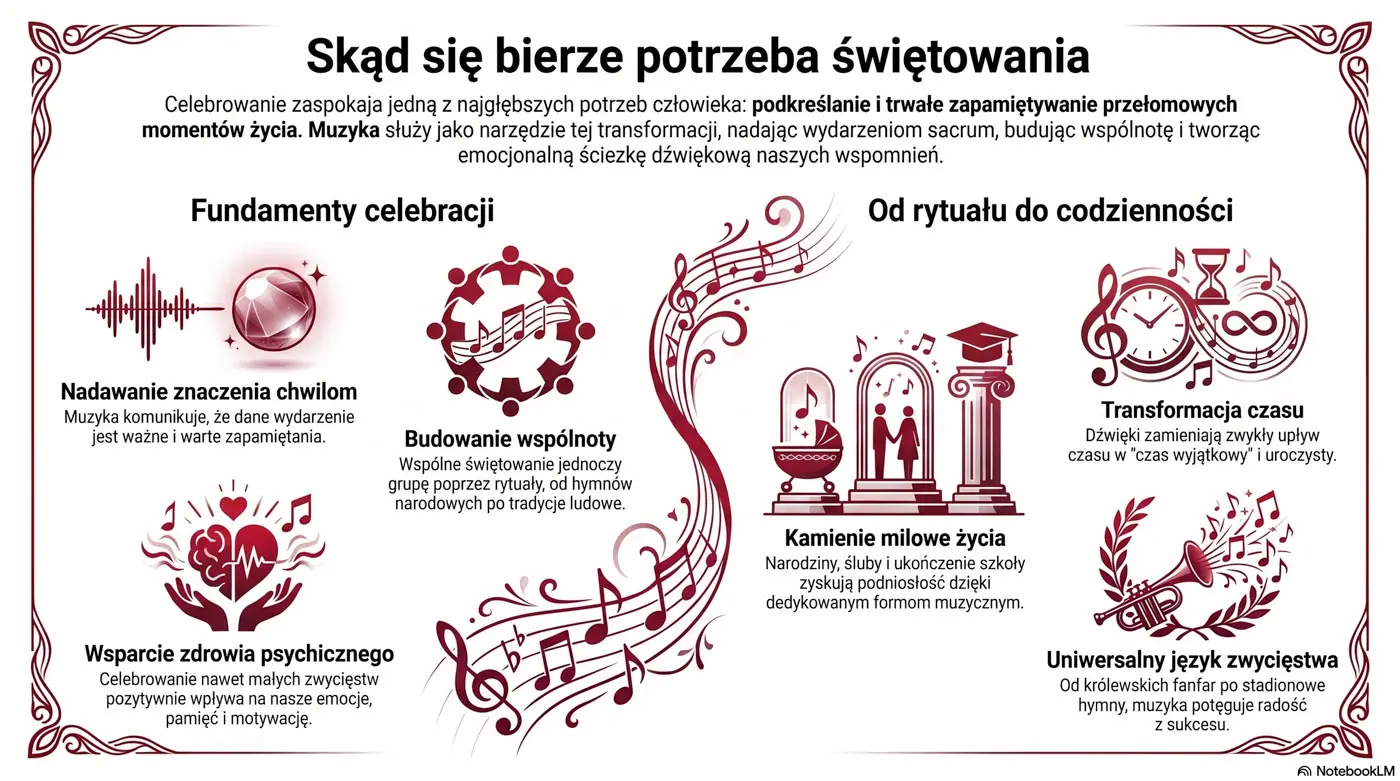 Celebration - infografika o muzyce świętowania